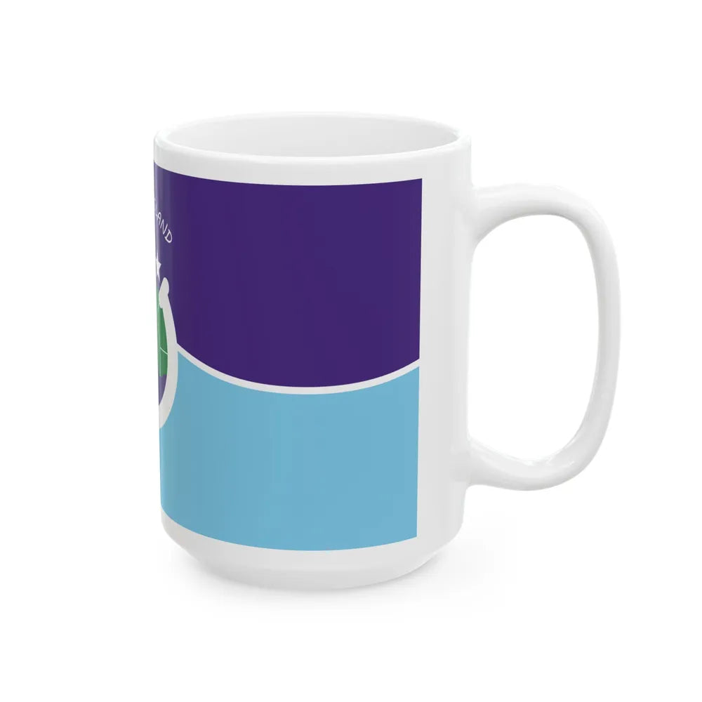 Flag of Mackinac Island Michigan (United States) White Coffee Mug - Go Mug Yourself