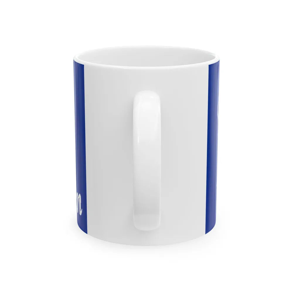 Flag of Mackinaw City Michigan (United States) White Coffee Mug - Go Mug Yourself