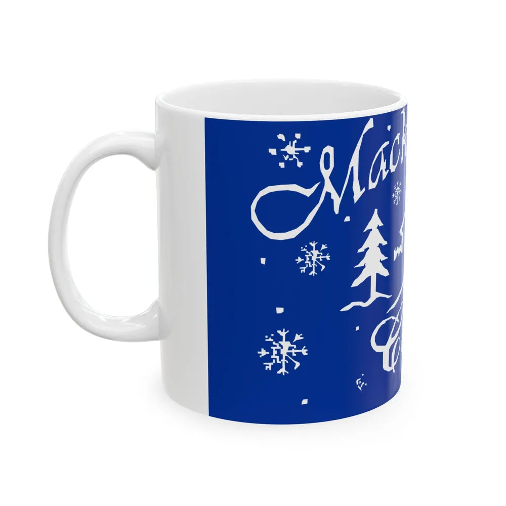 Flag of Mackinaw City Michigan (United States) White Coffee Mug - Go Mug Yourself