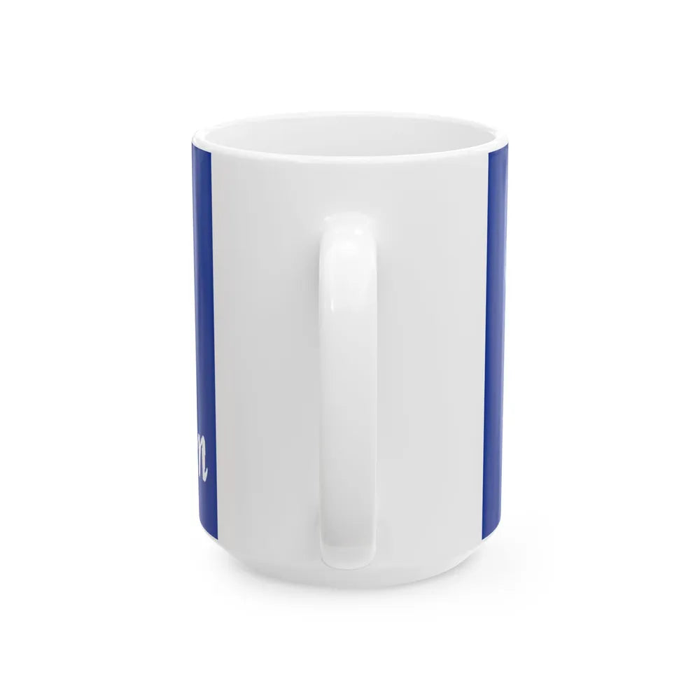 Flag of Mackinaw City Michigan (United States) White Coffee Mug - Go Mug Yourself