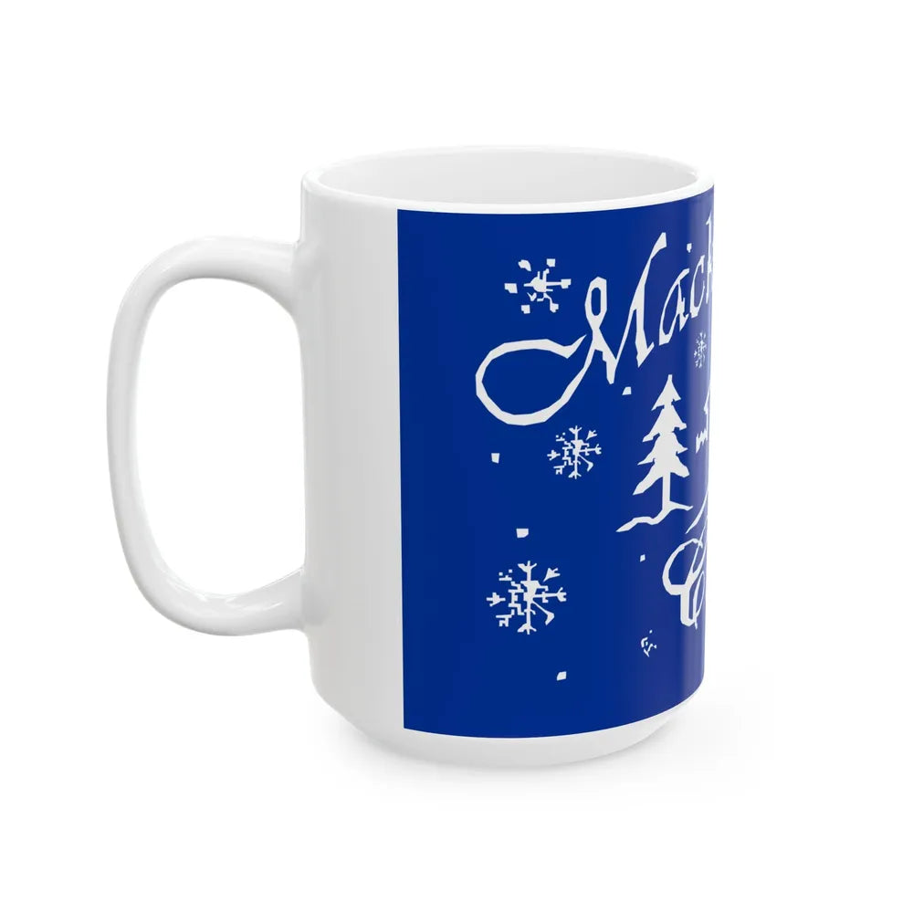 Flag of Mackinaw City Michigan (United States) White Coffee Mug - Go Mug Yourself