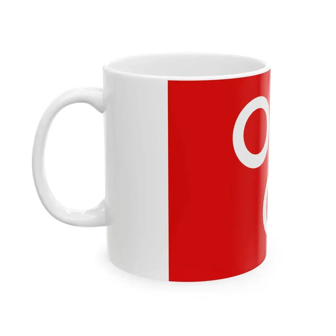 Flag of Macon alt (France) White Coffee Mug - Go Mug Yourself