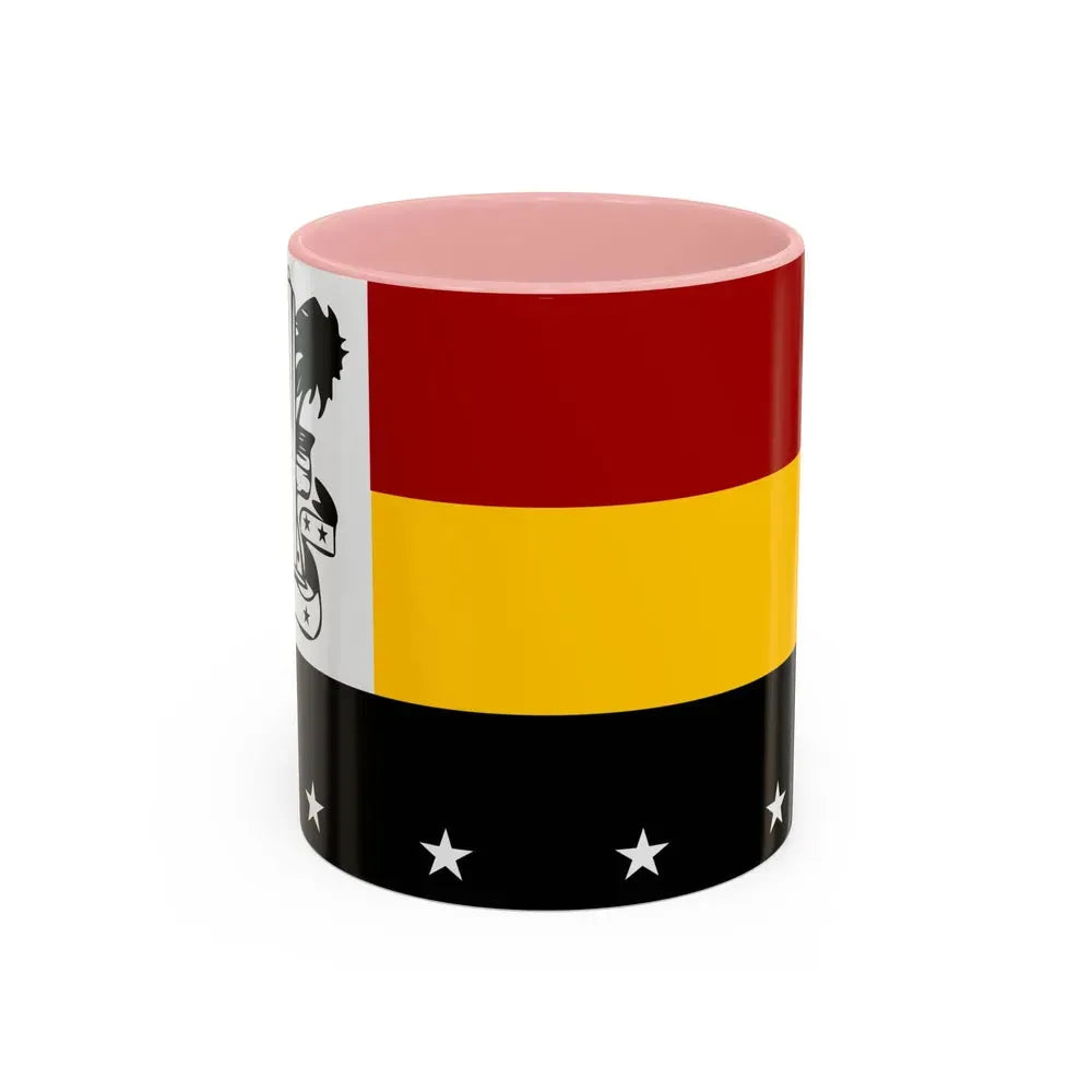 Flag of Madang Papa New Guinea - Accent Coffee Mug 11oz Pink - Go Mug Yourself