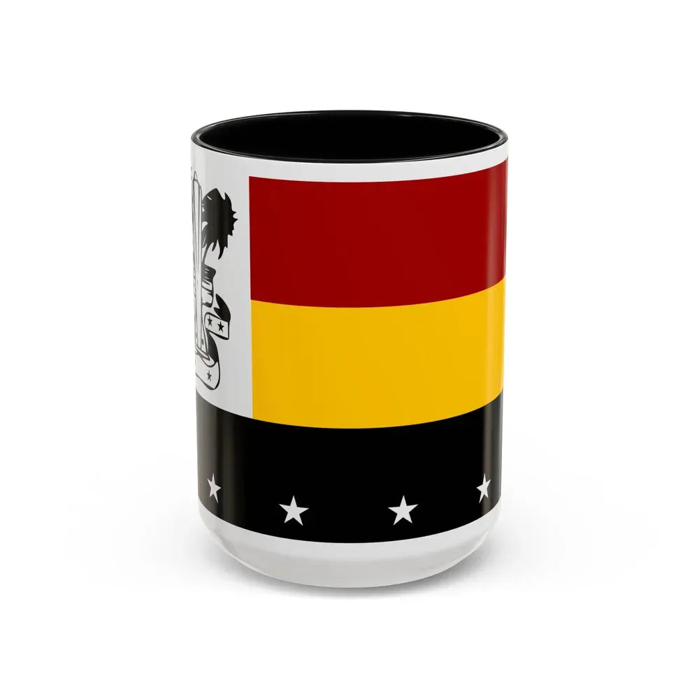 Flag of Madang Papa New Guinea - Accent Coffee Mug 15oz Black - Go Mug Yourself