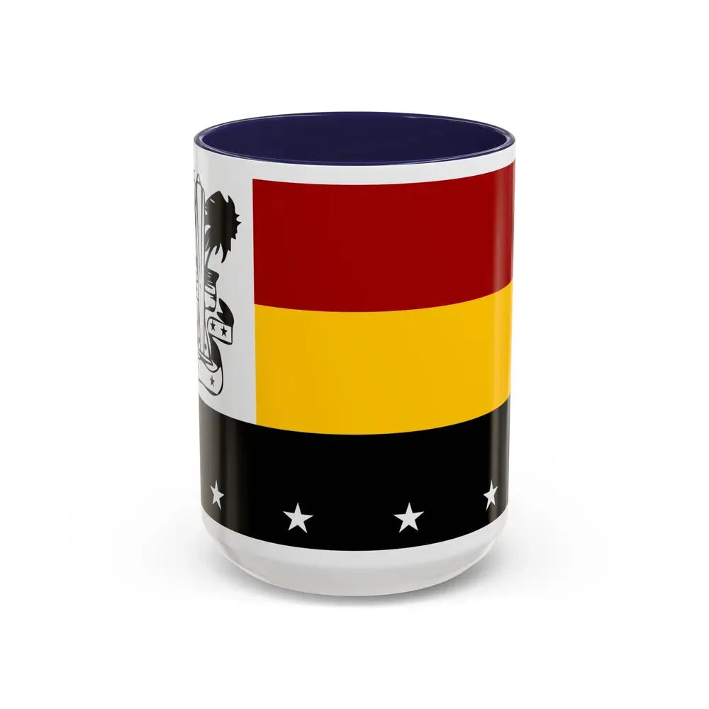 Flag of Madang Papa New Guinea - Accent Coffee Mug 15oz Navy - Go Mug Yourself