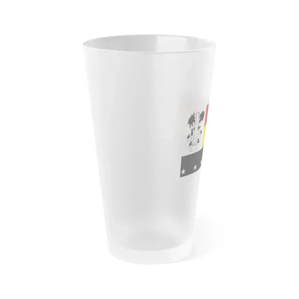 Flag of Madang Papa New Guinea - Frosted Pint Glass 16oz - Go Mug Yourself