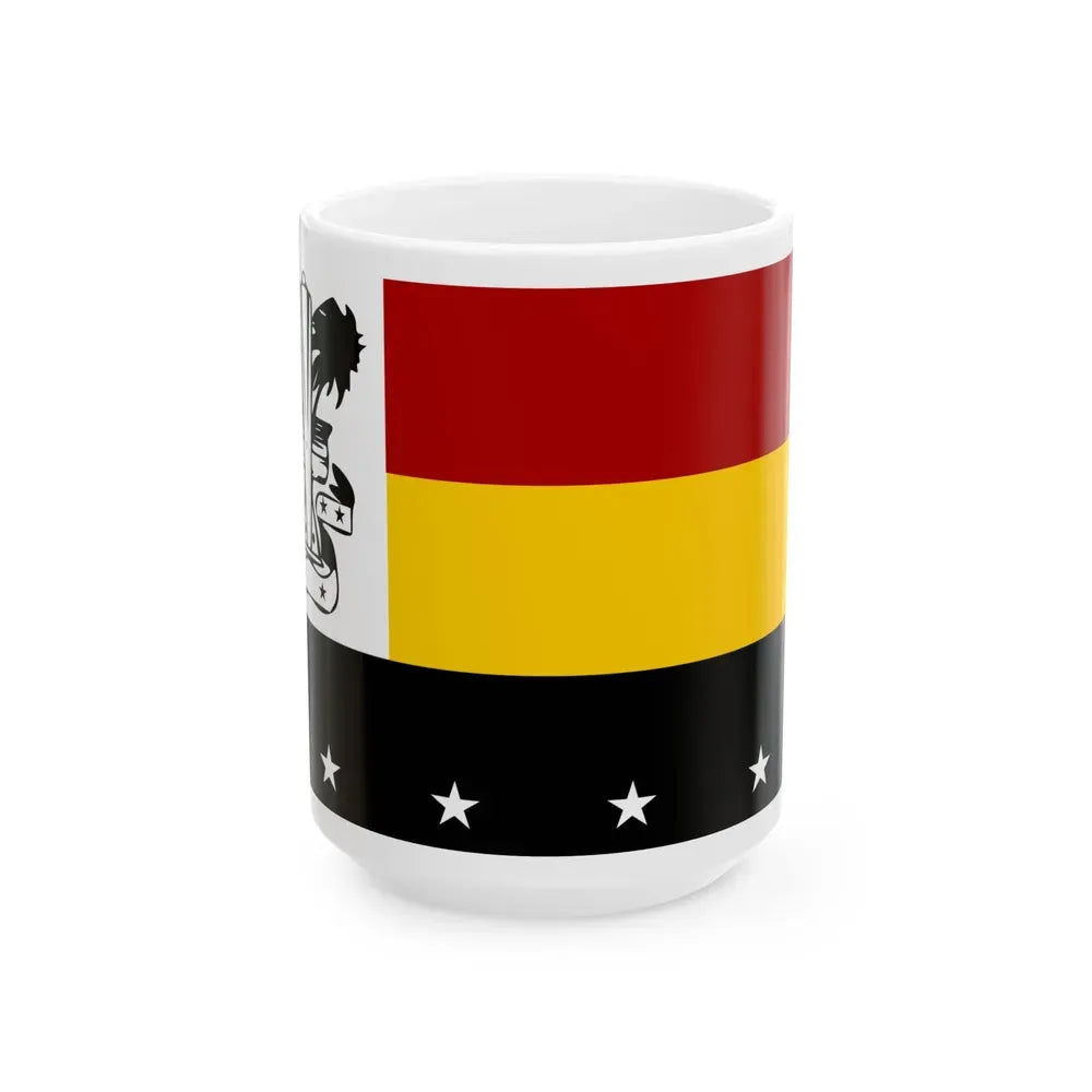 Flag of Madang Papa New Guinea - White Coffee Mug 15oz - Go Mug Yourself