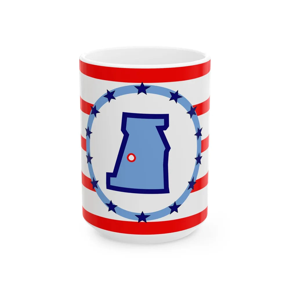 Flag of Madison County Ohio (United States) White Coffee Mug 15oz - Go Mug Yourself