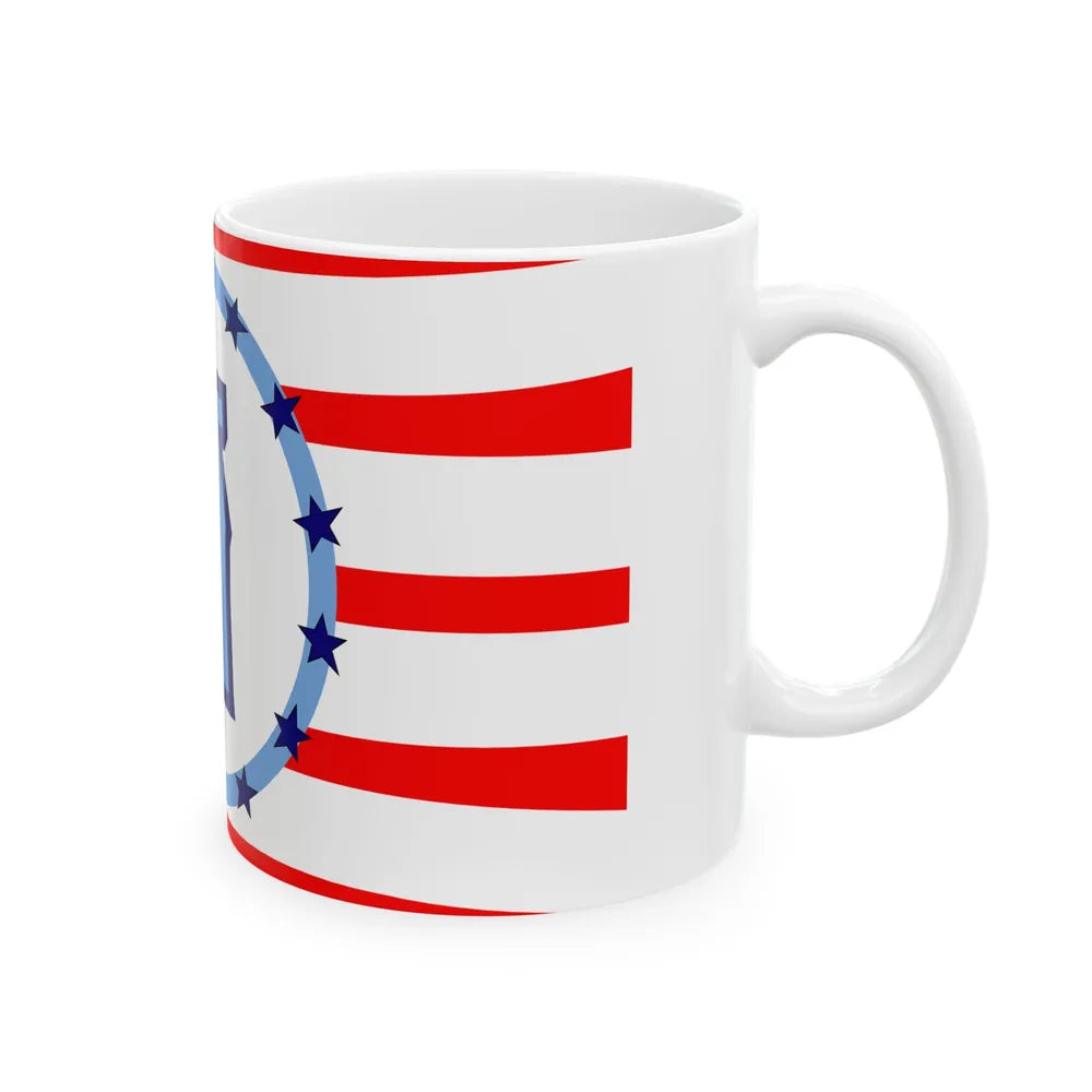 Flag of Madison County Ohio (United States) White Coffee Mug - Go Mug Yourself