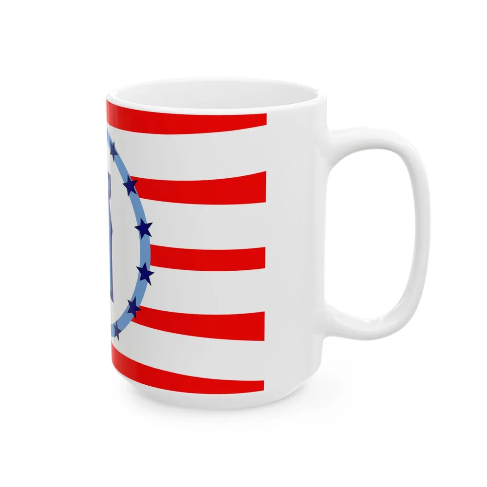 Flag of Madison County Ohio (United States) White Coffee Mug - Go Mug Yourself