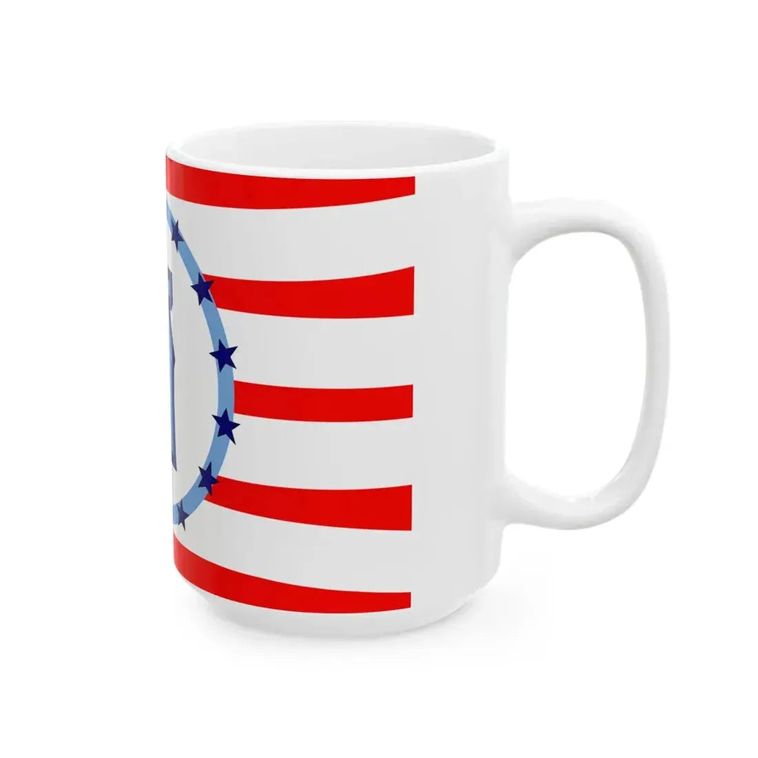 Flag of Madison County Ohio (United States) White Coffee Mug - Go Mug Yourself