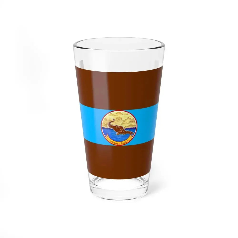 Flag of Mae Hong Son Province Thailand - Pint Glass 16oz 16oz - Go Mug Yourself
