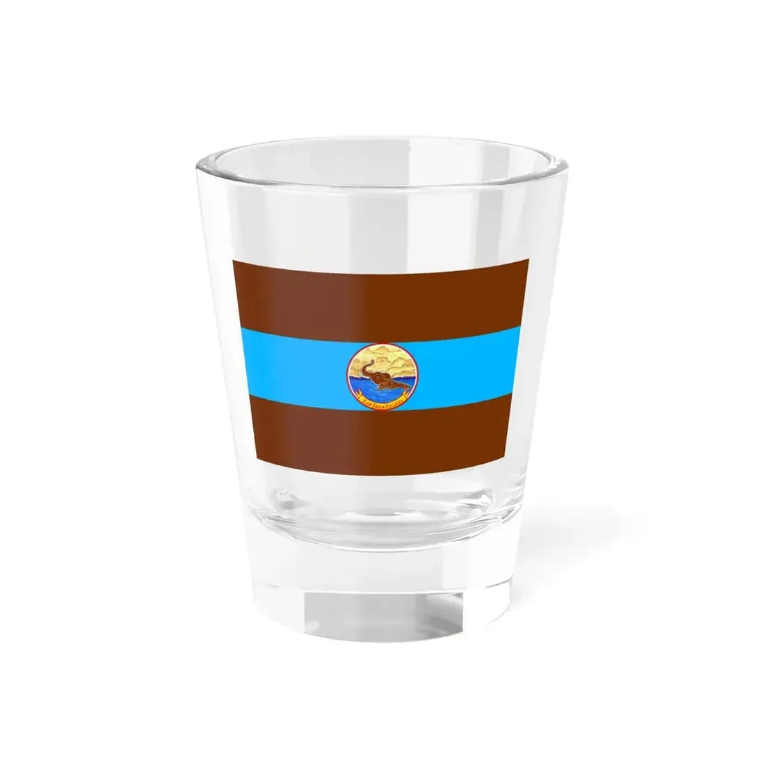 Flag of Mae Hong Son Province Thailand - Shot Glass 1.5oz 1.5oz - Go Mug Yourself