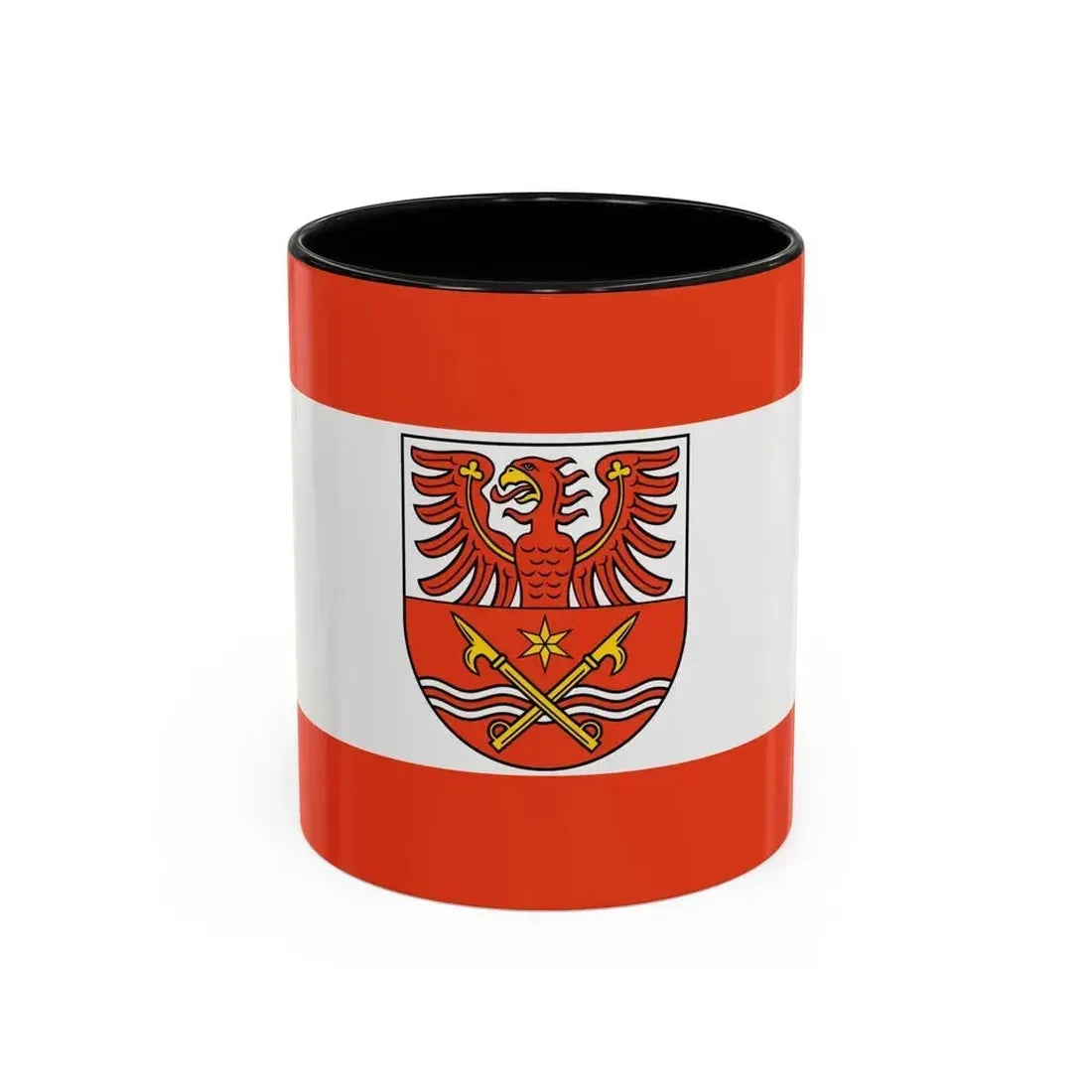 Flag of Maerkisch Oderland Germany - Accent Coffee Mug 11oz Black - Go Mug Yourself