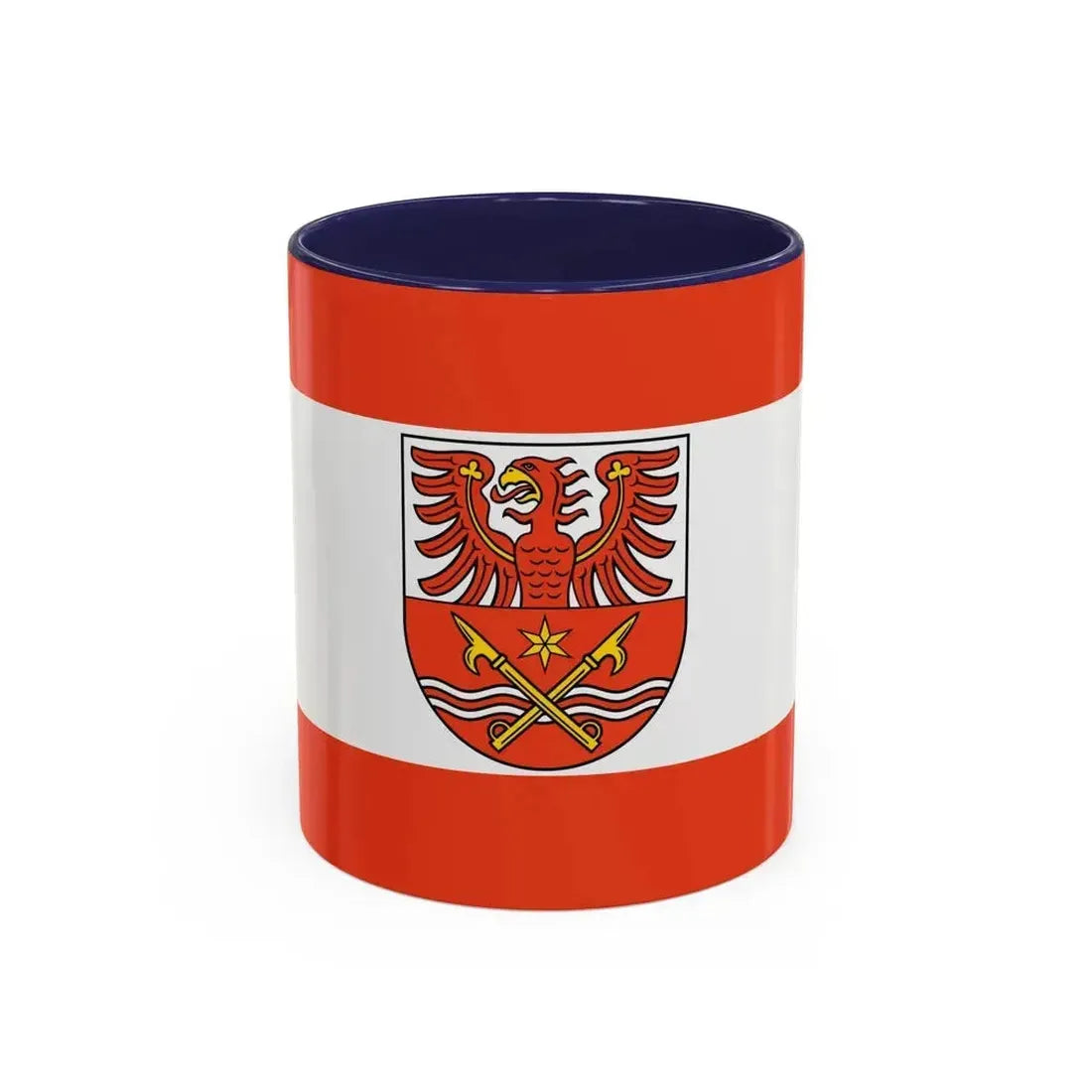 Flag of Maerkisch Oderland Germany - Accent Coffee Mug 11oz Navy - Go Mug Yourself