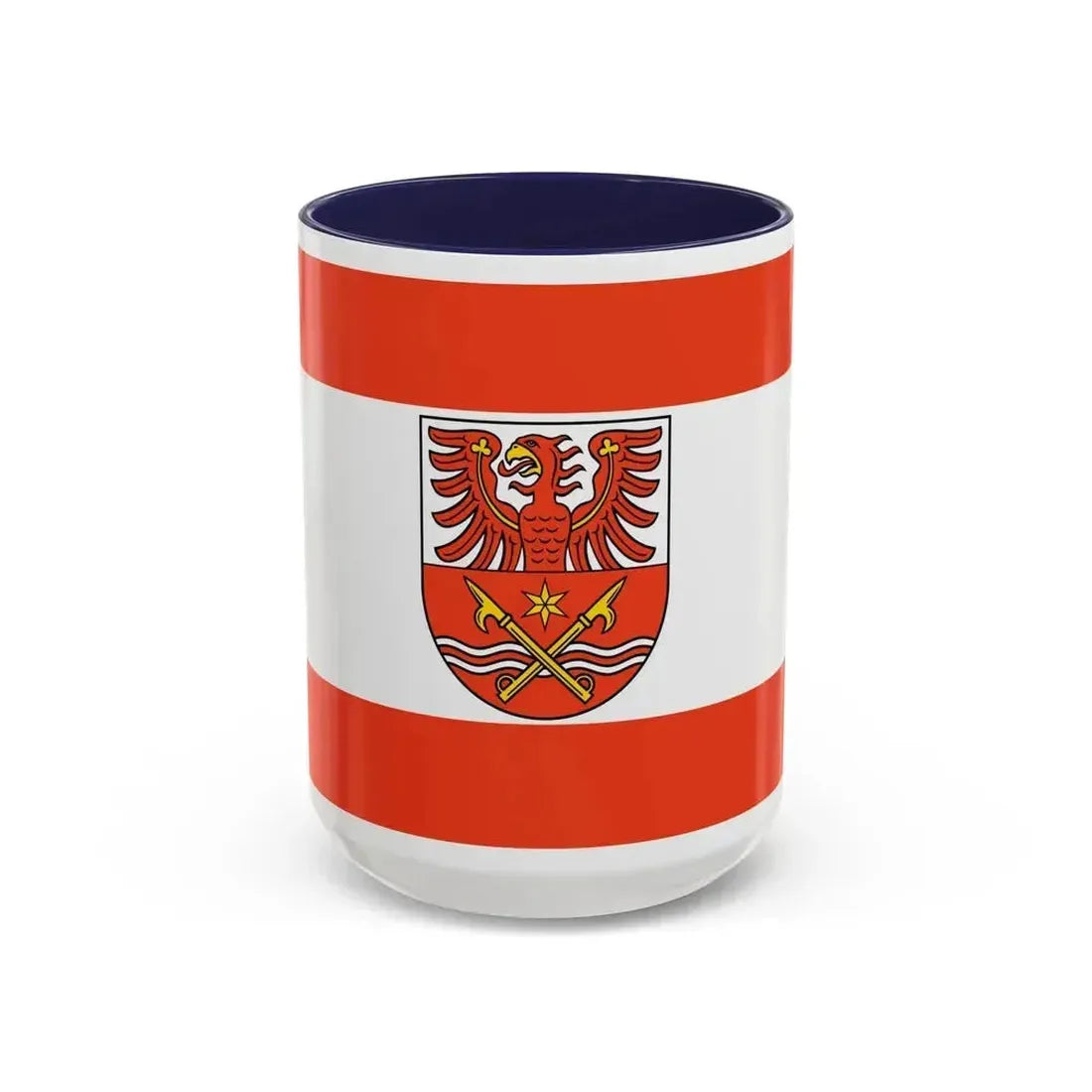 Flag of Maerkisch Oderland Germany - Accent Coffee Mug 15oz Navy - Go Mug Yourself
