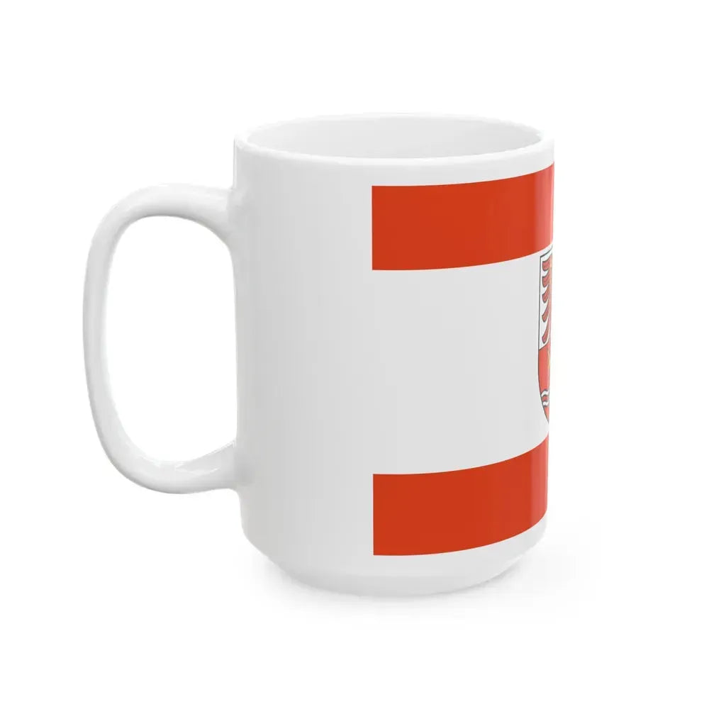 Flag of Maerkisch Oderland Germany - White Coffee Mug - Go Mug Yourself