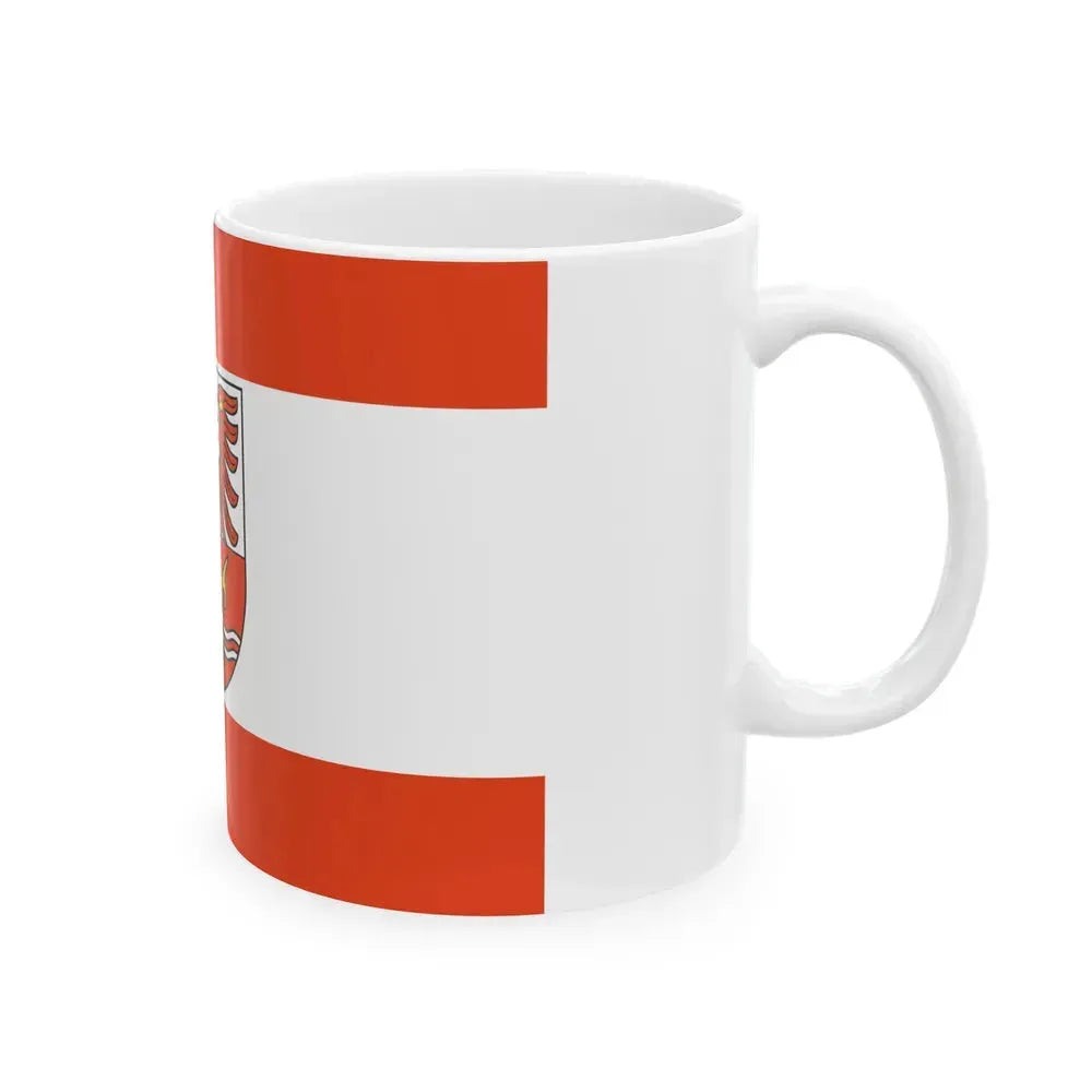 Flag of Maerkisch Oderland Germany - White Coffee Mug - Go Mug Yourself