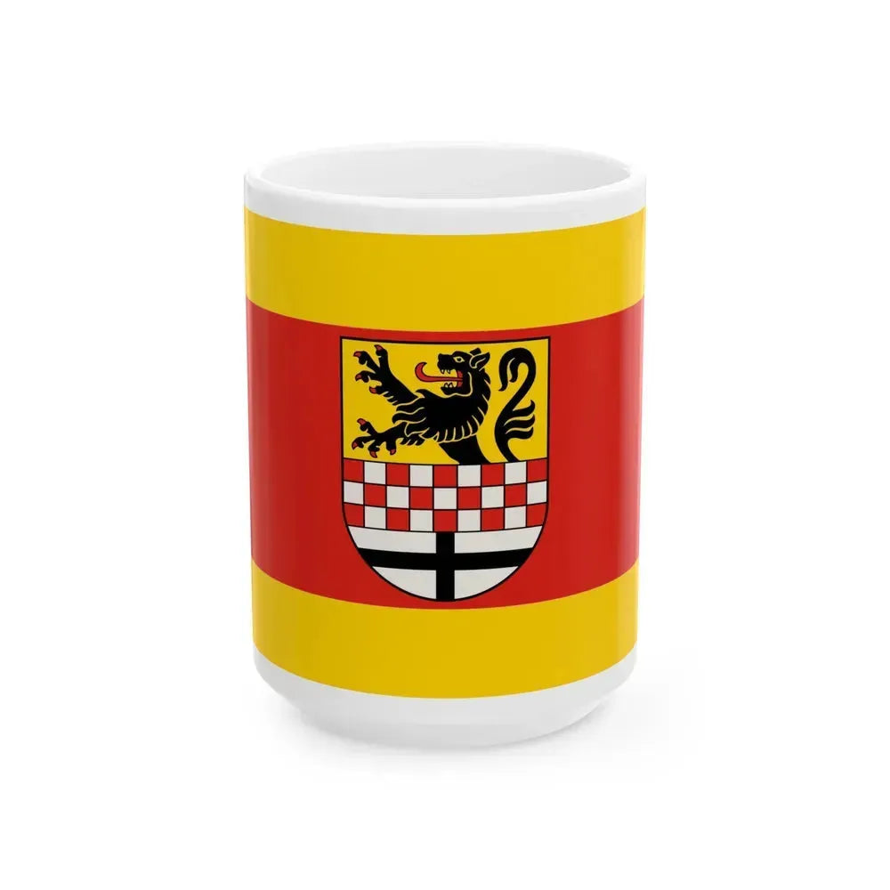 Flag of Maerkischer Germany - White Coffee Mug 15oz - Go Mug Yourself