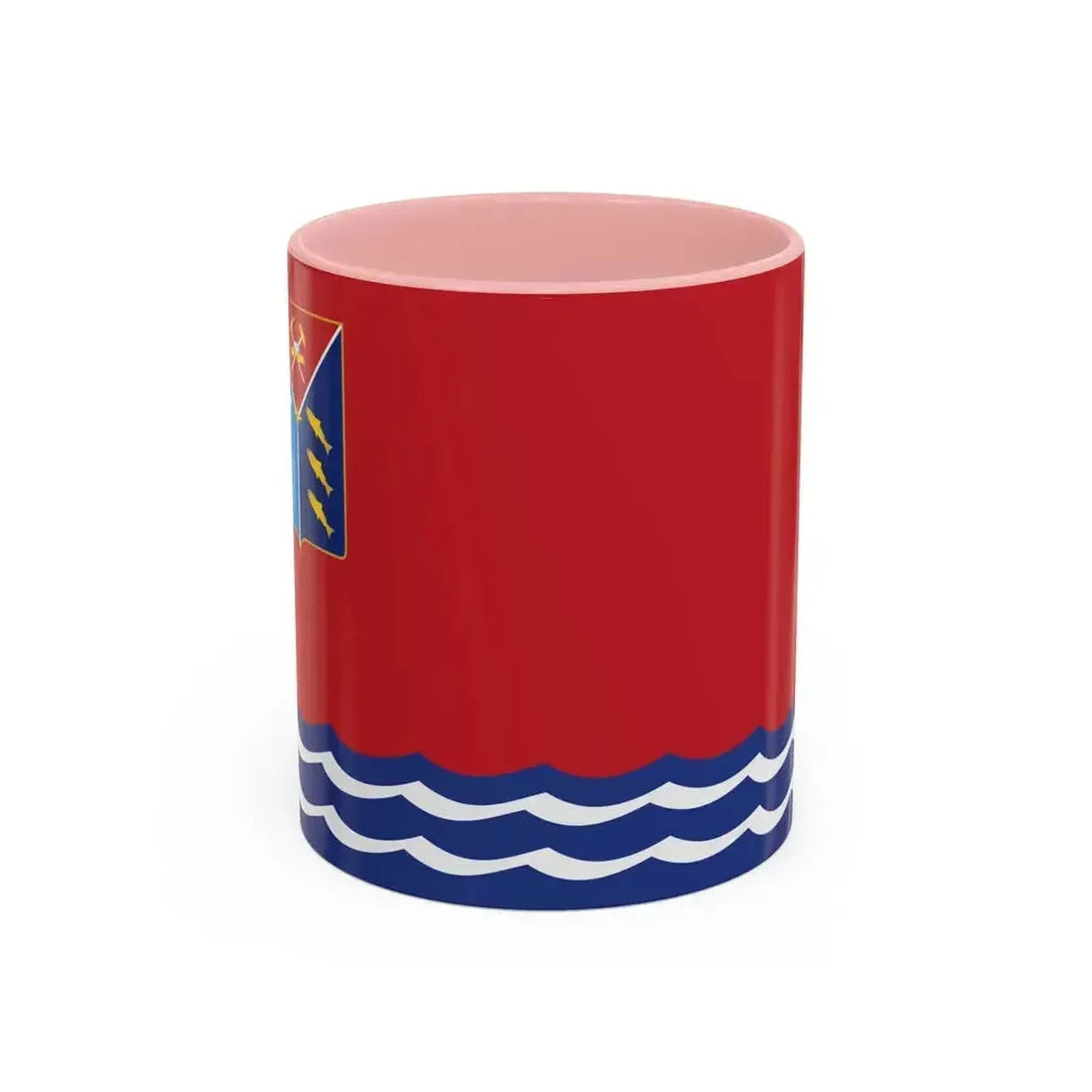 Flag of Magadan Oblast Russia - Accent Coffee Mug 11oz Pink - Go Mug Yourself