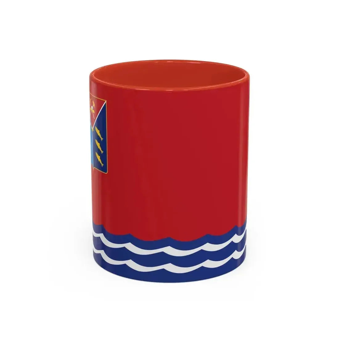 Flag of Magadan Oblast Russia - Accent Coffee Mug 11oz Red - Go Mug Yourself