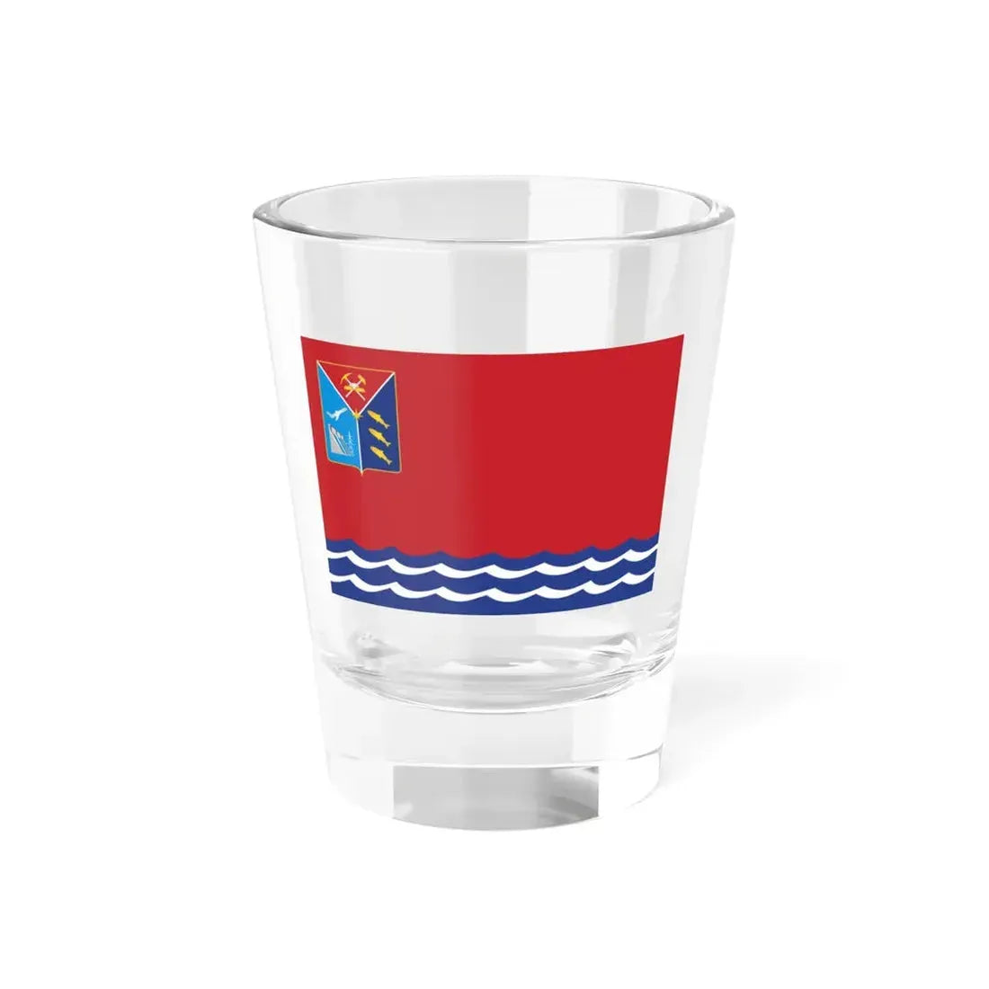 Flag of Magadan Oblast Russia - Shot Glass 1.5oz 1.5oz - Go Mug Yourself