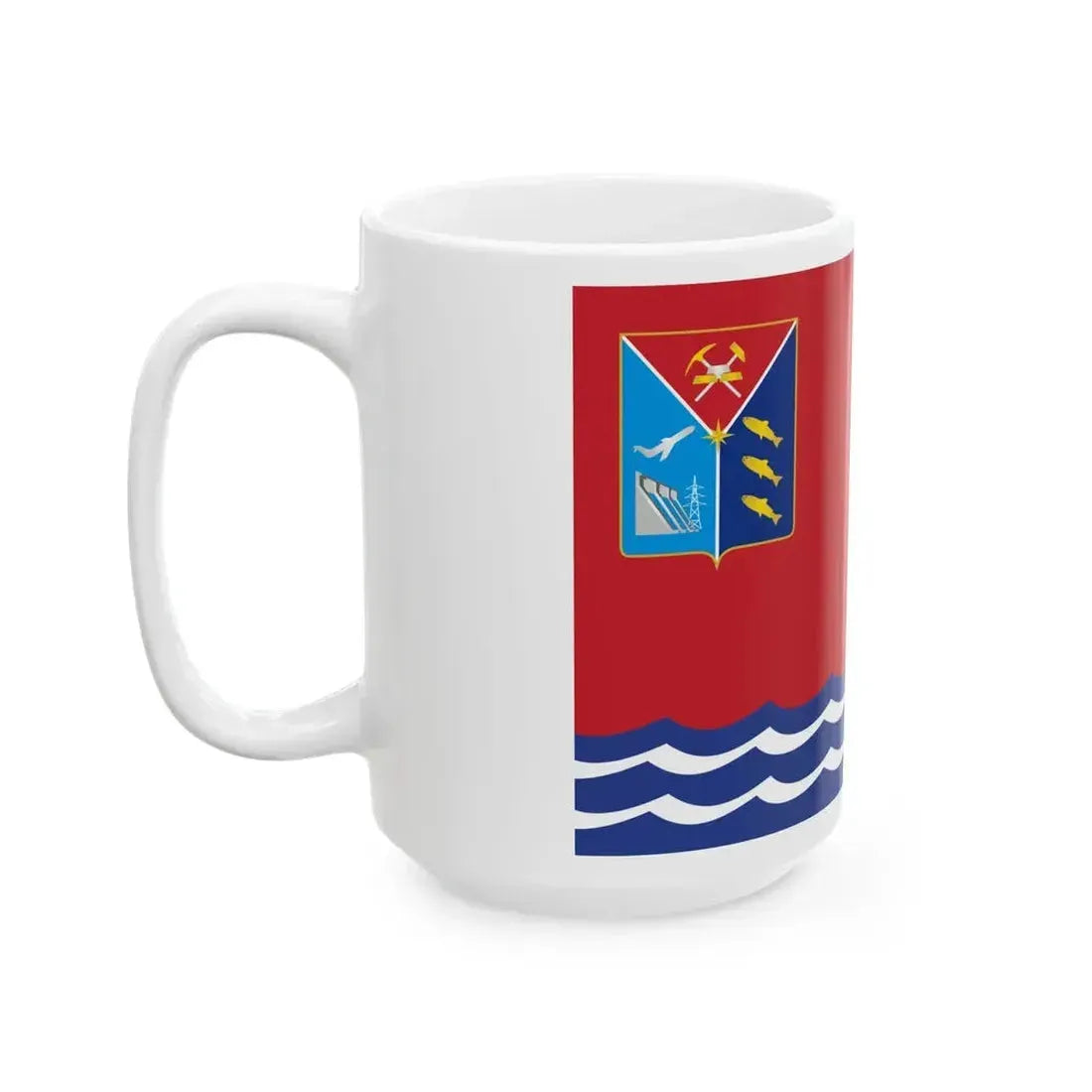 Flag of Magadan Oblast Russia - White Coffee Mug - Go Mug Yourself