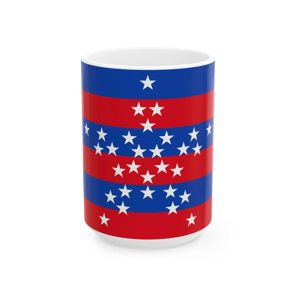 Flag of Magdalena (Colombia) White Coffee Mug 15oz - Go Mug Yourself