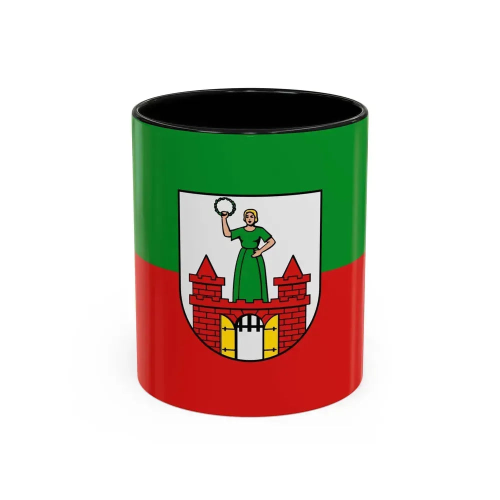 Flag of Magdeburg Germany - Accent Coffee Mug 11oz Black - Go Mug Yourself