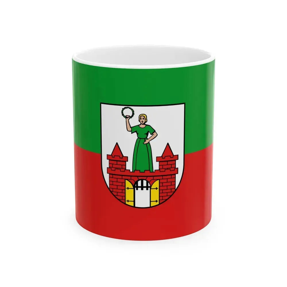 Flag of Magdeburg Germany - White Coffee Mug 11oz - Go Mug Yourself