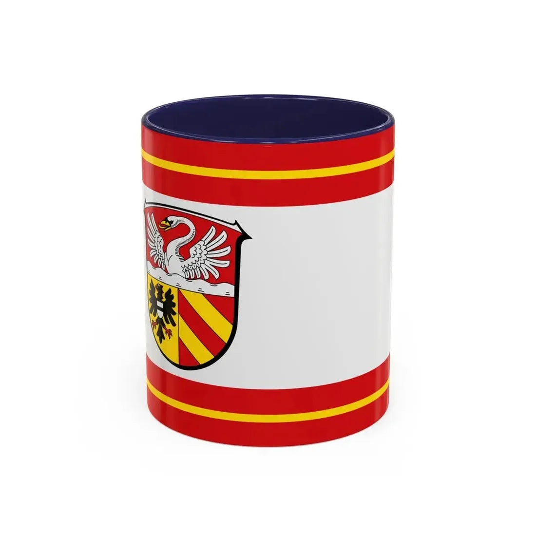 Flag of Main Kinzig Kreis Germany - Accent Coffee Mug 11oz Navy - Go Mug Yourself