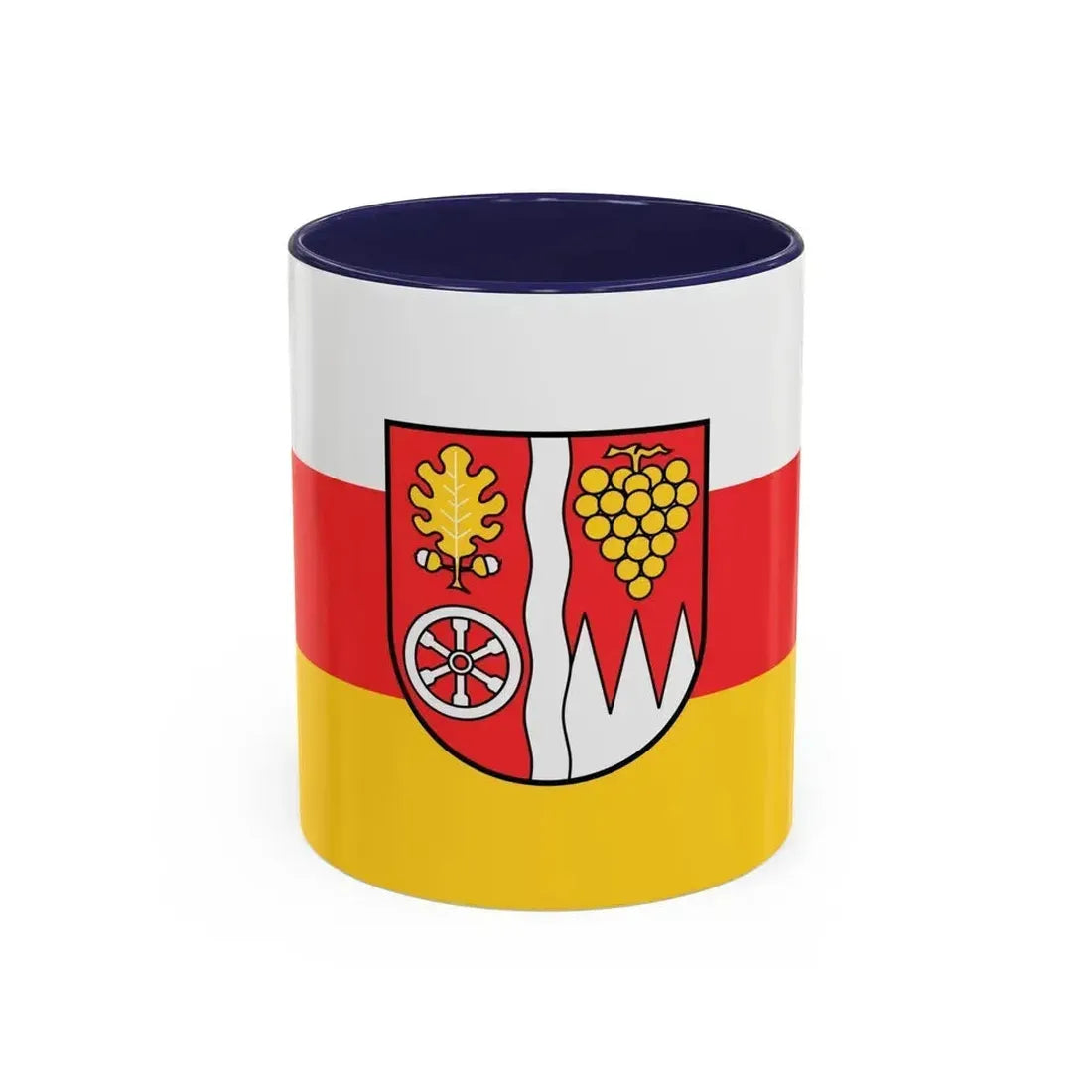 Flag of Main Spessart Germany - Accent Coffee Mug 11oz Navy - Go Mug Yourself