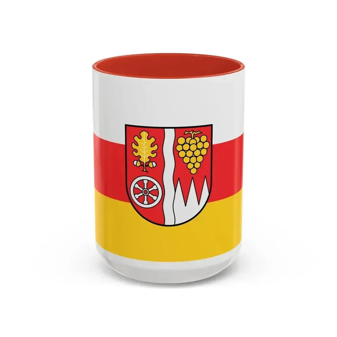Flag of Main Spessart Germany - Accent Coffee Mug 15oz Red - Go Mug Yourself