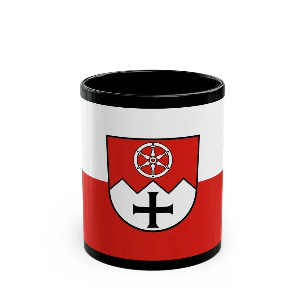 Flag of Main Tauber Kreis Germany - Black Coffee Mug 11oz - Go Mug Yourself
