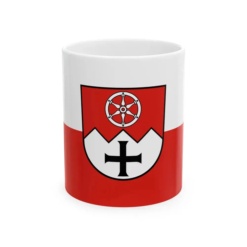Flag of Main Tauber Kreis Germany - White Coffee Mug 11oz - Go Mug Yourself