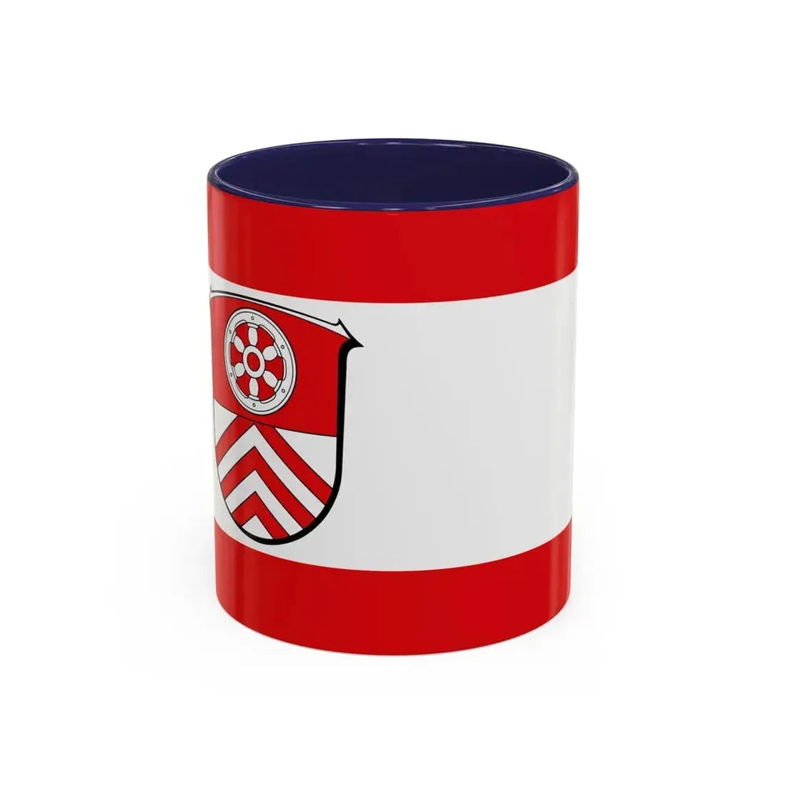 Flag of Main Taunus Kreis Germany - Accent Coffee Mug 11oz Navy - Go Mug Yourself