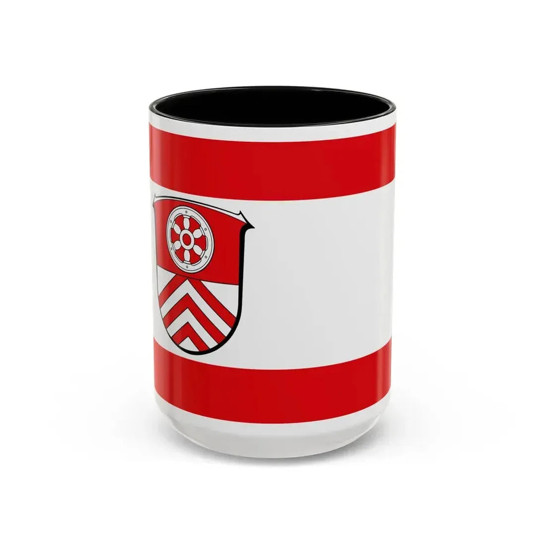 Flag of Main Taunus Kreis Germany - Accent Coffee Mug 15oz Black - Go Mug Yourself