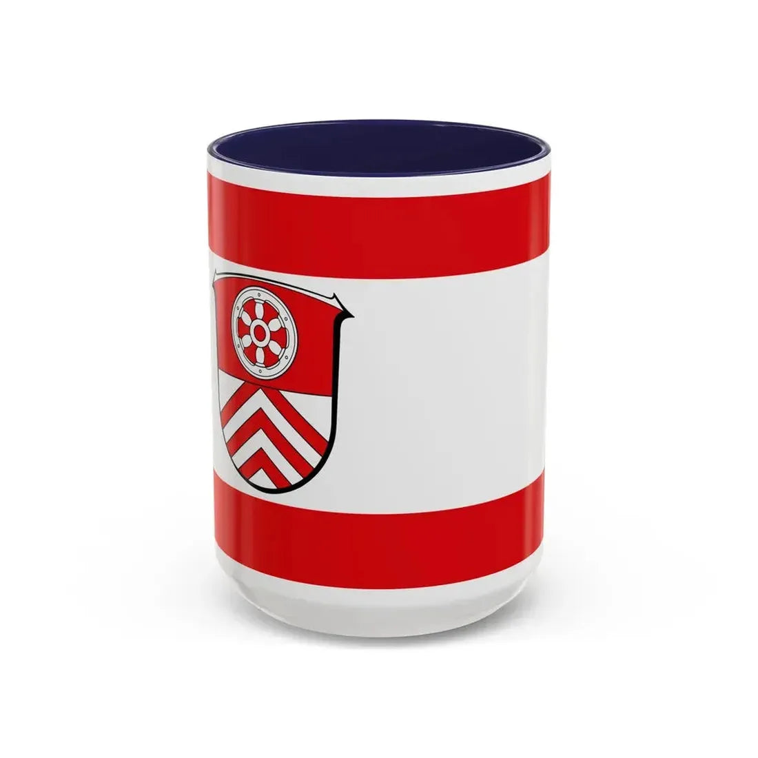 Flag of Main Taunus Kreis Germany - Accent Coffee Mug 15oz Navy - Go Mug Yourself