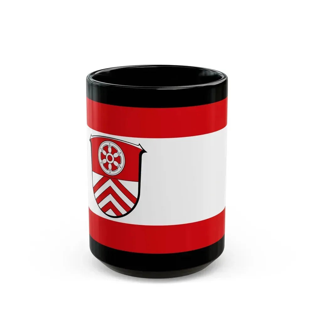 Flag of Main Taunus Kreis Germany - Black Coffee Mug 15oz - Go Mug Yourself