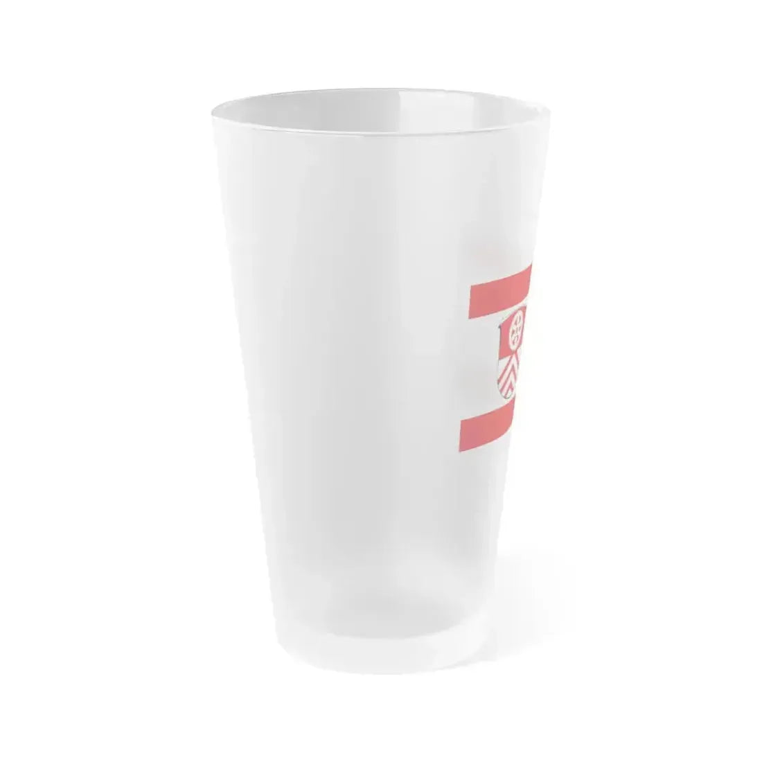 Flag of Main Taunus Kreis Germany - Frosted Pint Glass 16oz - Go Mug Yourself