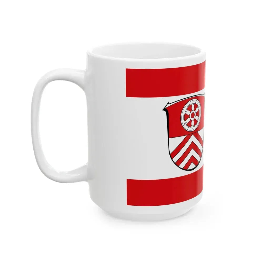 Flag of Main Taunus Kreis Germany - White Coffee Mug - Go Mug Yourself
