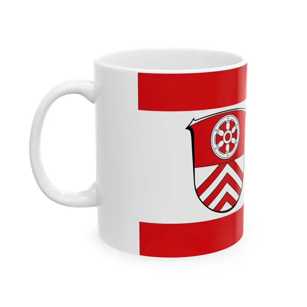 Flag of Main Taunus Kreis Germany - White Coffee Mug - Go Mug Yourself