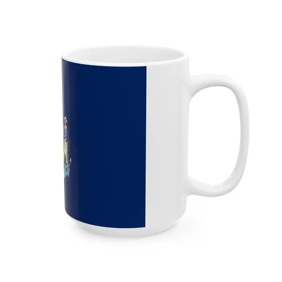 Flag of Maine 3-2 (United States) White Coffee Mug - Go Mug Yourself