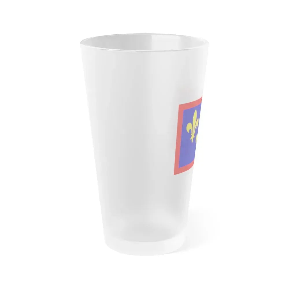 Flag of Maine et Loire France 2 - Frosted Pint Glass 16oz - Go Mug Yourself