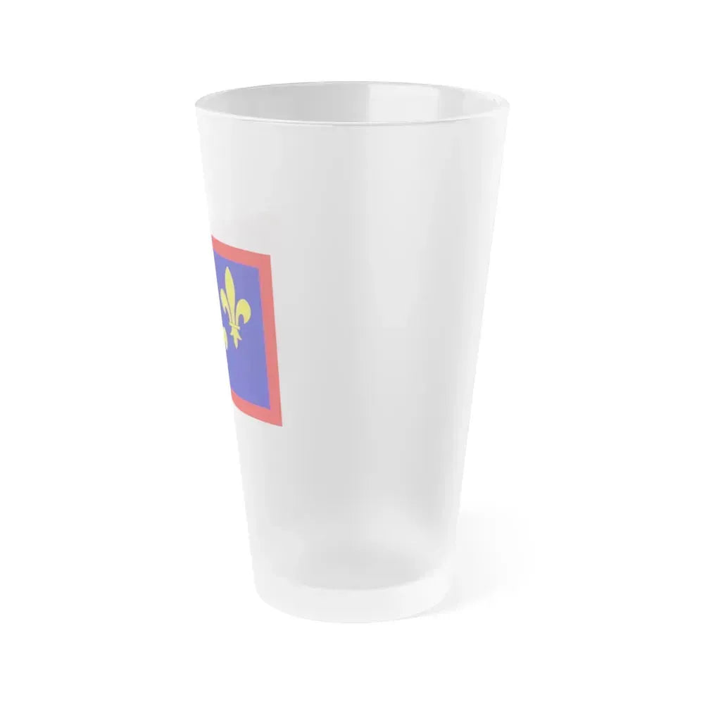 Flag of Maine et Loire France 2 - Frosted Pint Glass 16oz - Go Mug Yourself