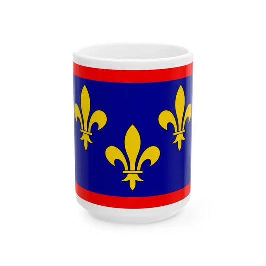 Flag of Maine et Loire France 2 - White Coffee Mug 15oz - Go Mug Yourself