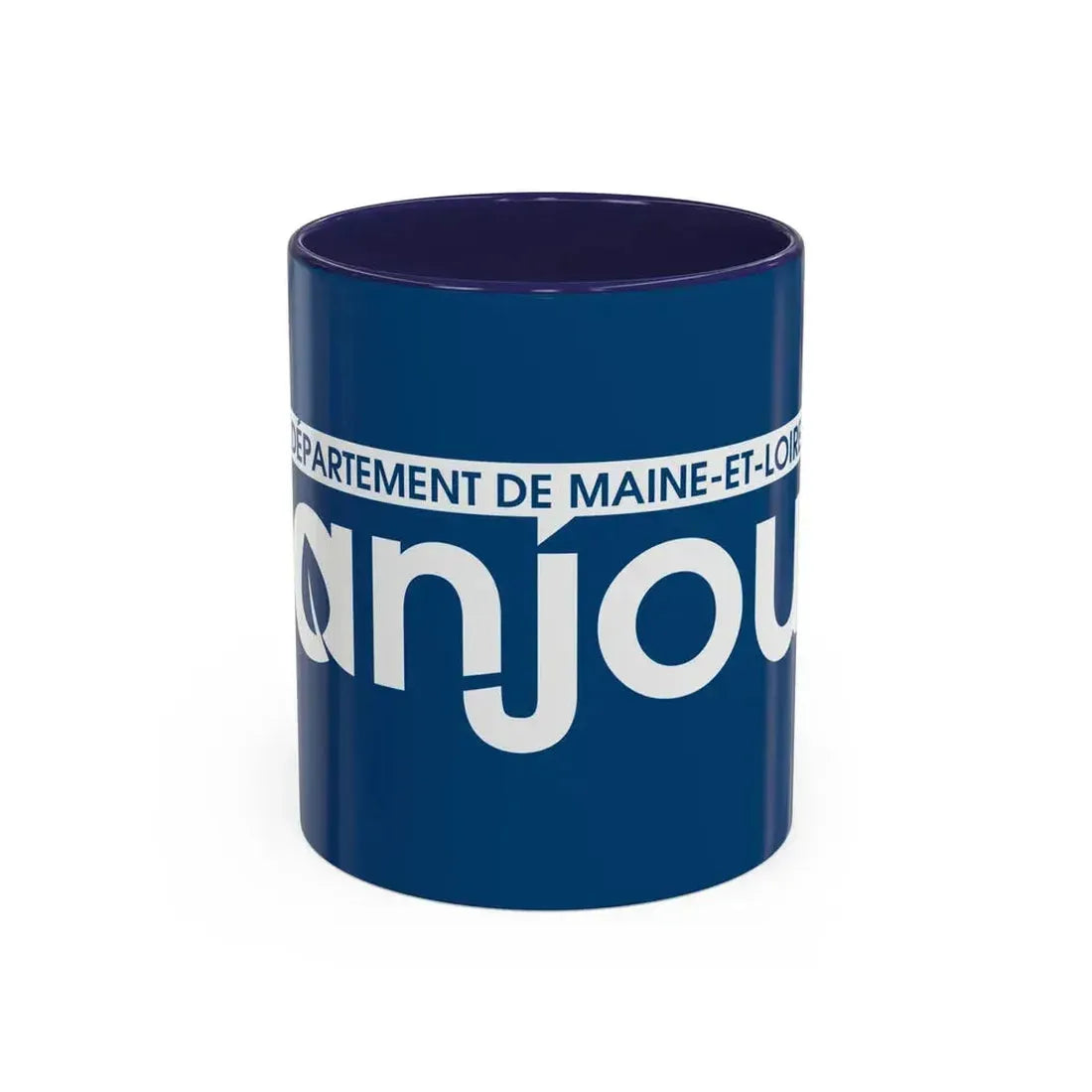 Flag of Maine et Loire France - Accent Coffee Mug 11oz Navy - Go Mug Yourself