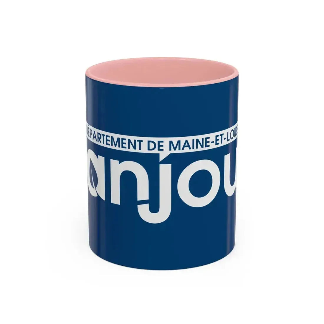 Flag of Maine et Loire France - Accent Coffee Mug 11oz Pink - Go Mug Yourself