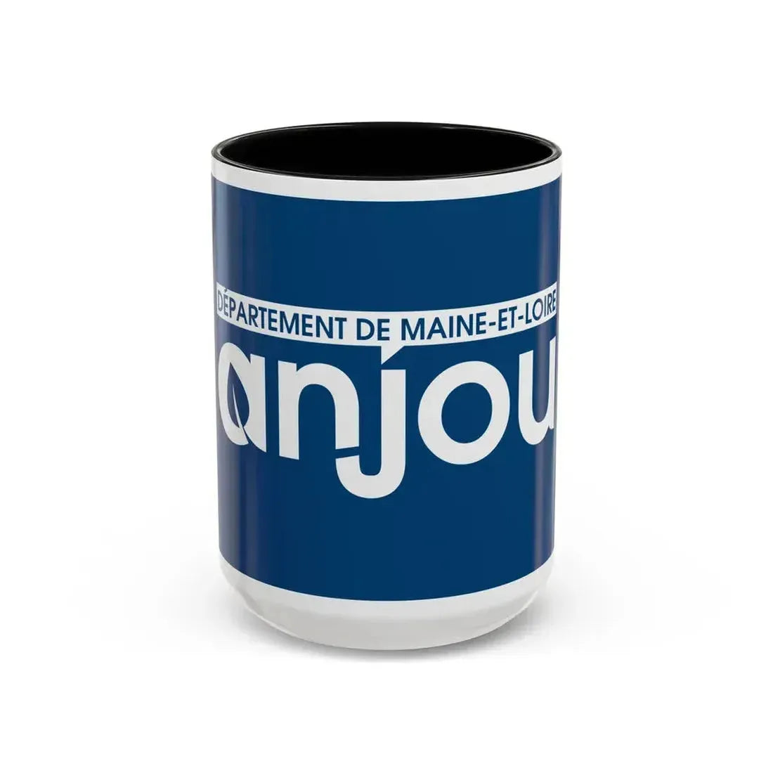 Flag of Maine et Loire France - Accent Coffee Mug 15oz Black - Go Mug Yourself
