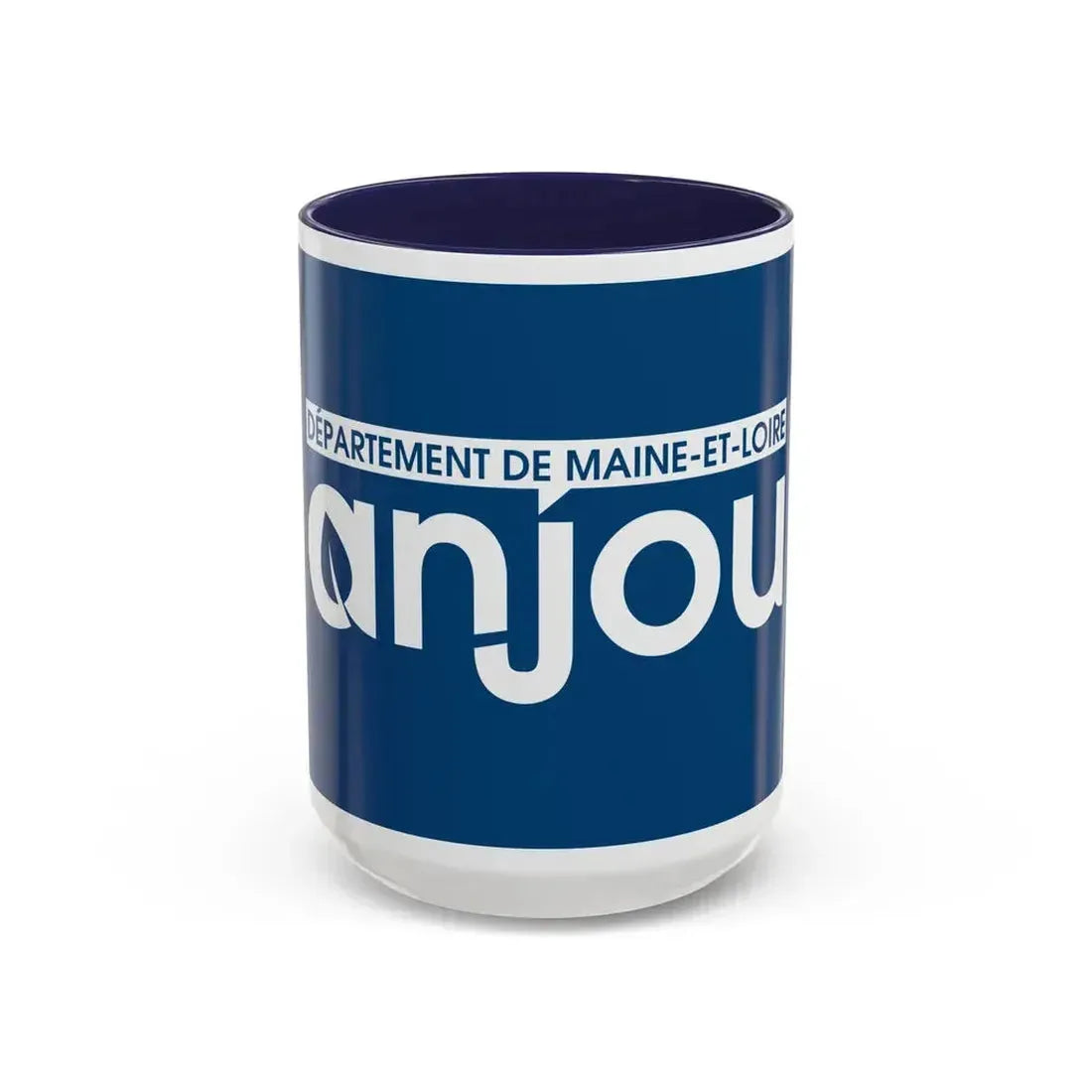 Flag of Maine et Loire France - Accent Coffee Mug 15oz Navy - Go Mug Yourself
